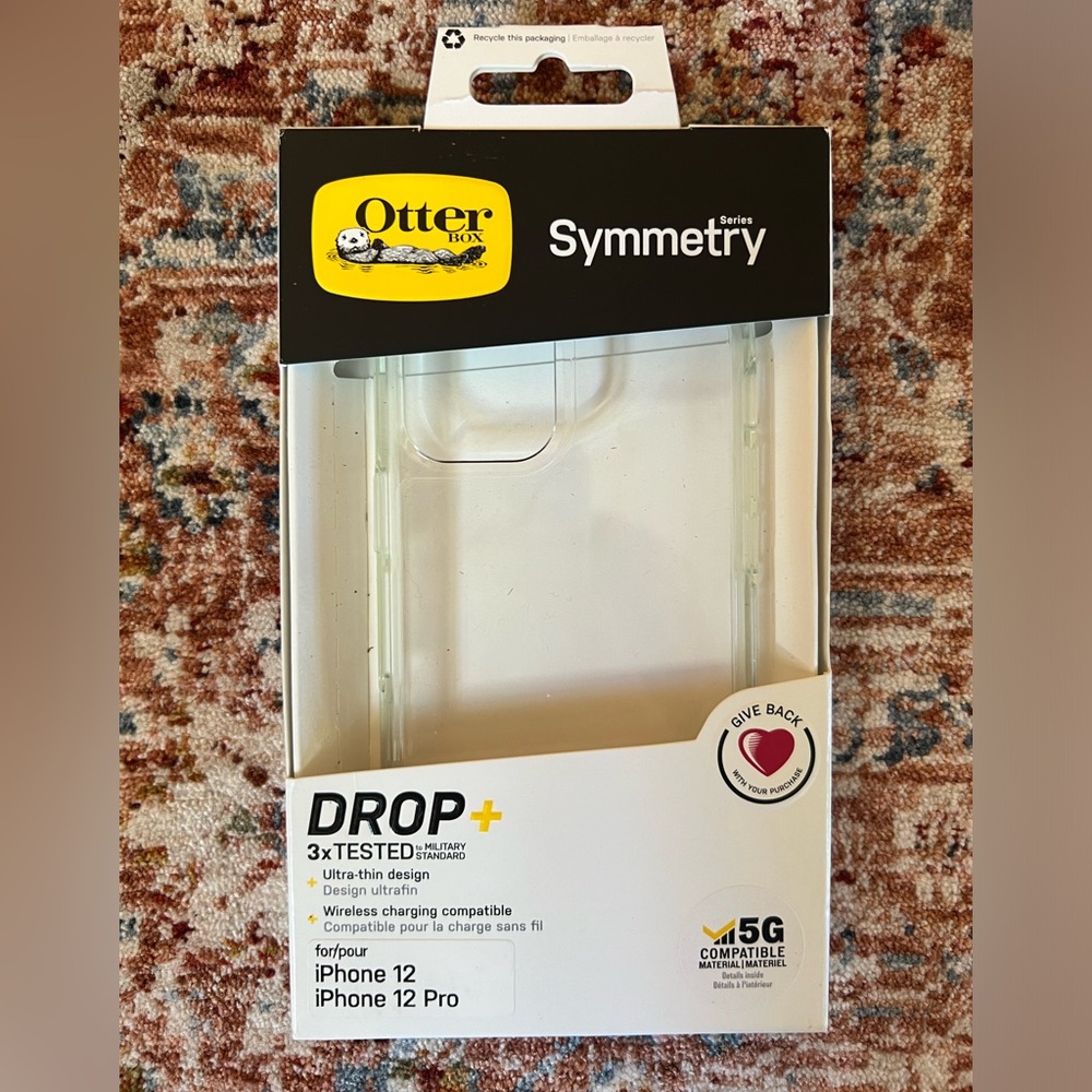 Otterbox Symmetry Series Clear Case for iPhone 12 and iPhone 12 Pro